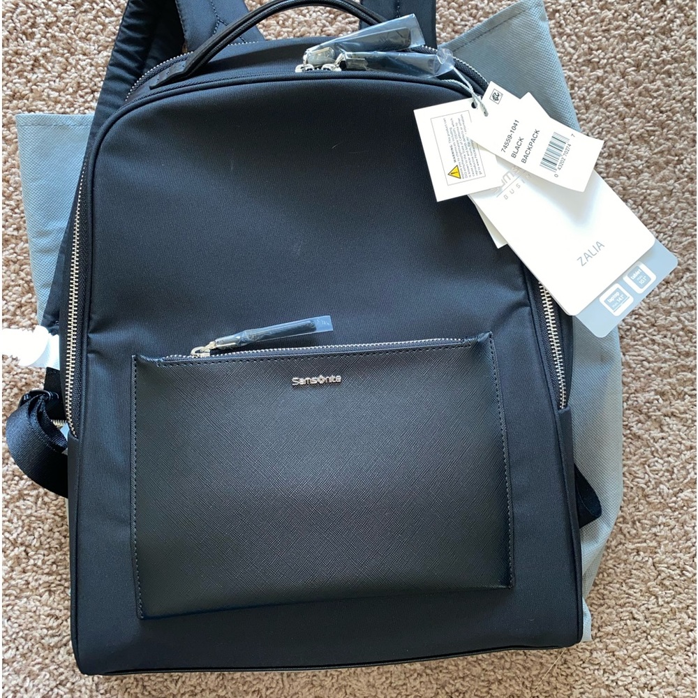 Samsonite Zalia laptop black Backpack NWT (in pockets).